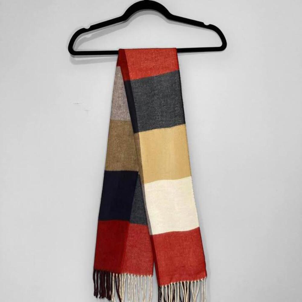 Multicolored Fringe Scarf - Cozy & Stylish